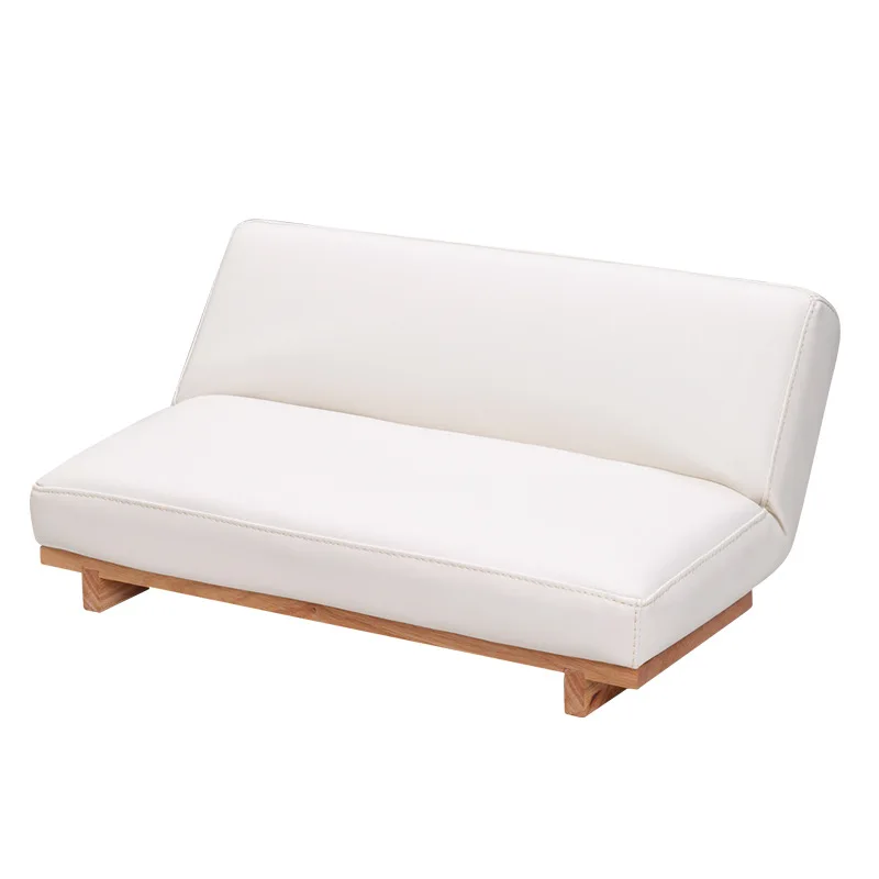 

Foldable height adjustable leather sofa hand pillow cushion
