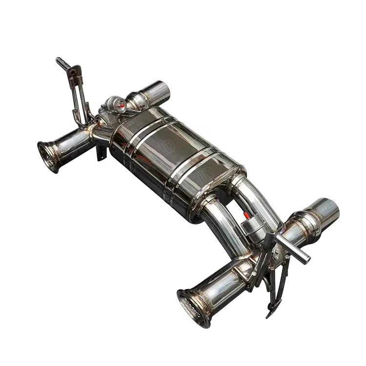

JTLD 304 Stainless Steel Exhaust System for Lamborghini Aventador SVJ Exhaust Pipe Valved Catback High Pitched F1 Sound