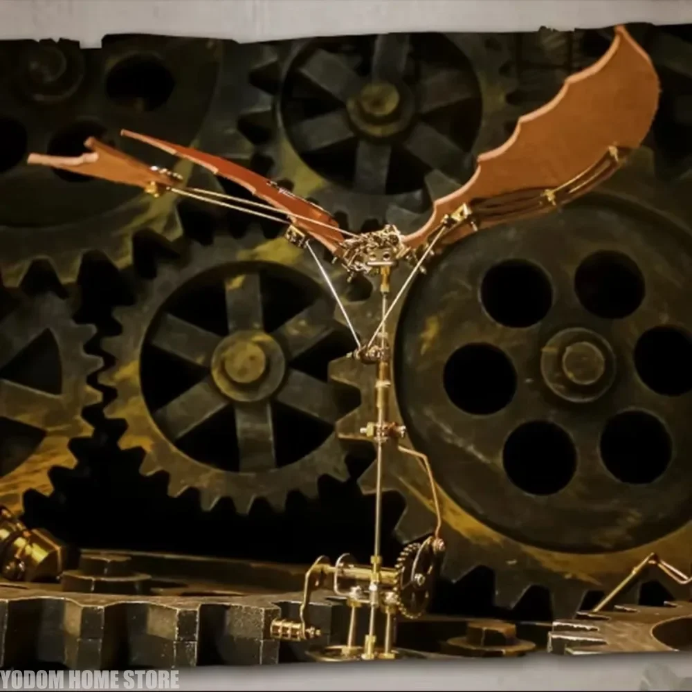 3D Dragon Wing Puzzle Metal DIY Model Building Kit Steampunk Mechanical Assembly Toy for Adults