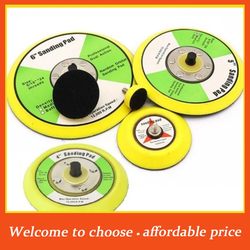 #Polishing Sanding Pad Pneumatic Sander Backing Disc Hook&Loop Thread for Furniture Paint Sanding Auto Care
