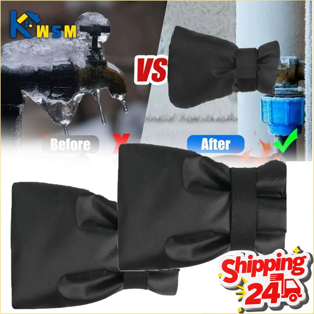1-10PCS Winter Outdoor Faucet Cover Freeze Protection Thermal Insulation Durable for Garden Yard Home Cold Pipe Burst Prevention