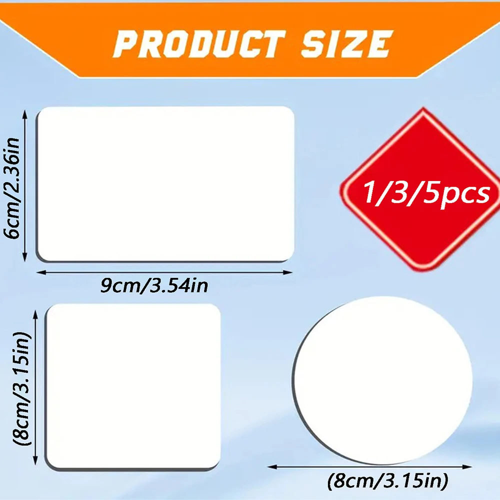 3/5pc rectangle  Personalized Photo Fridge Souvenir Magnet Anti-lost Memo Magnet Fridge Decor Magnet Engraving Landmark Magnet
