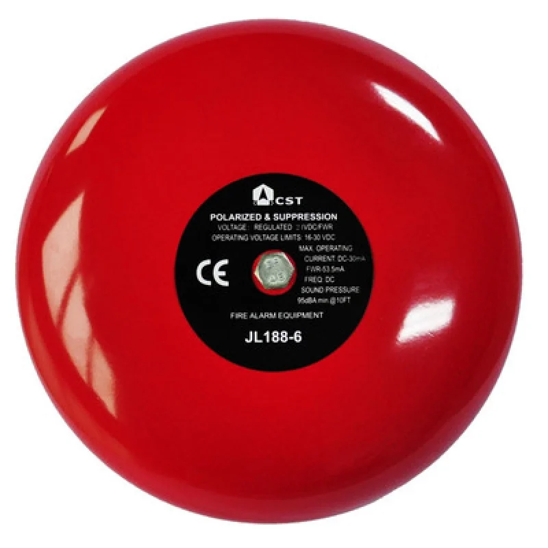 

Fire Alarm Bells DC24V 6 Inch Bell Electric Fire Bell For Fire Alarm Security Sytem