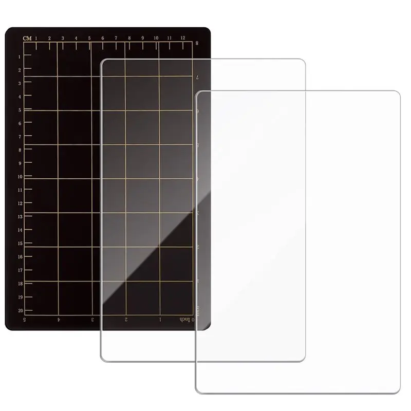 

【HOUSEHOLD GOODS】Crafting Accessories-6" X 9" Die Cutting Set Including Magnetic Shim With Grid Lines And 2 Transparent Cutting