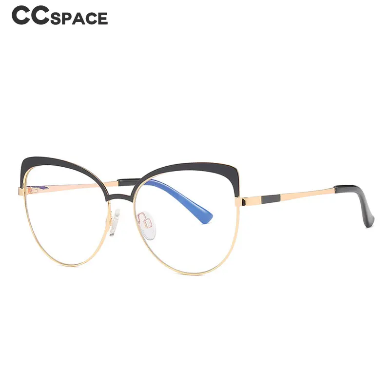 49987 Metal Optical Glasses Frames Anti Blue Light Cat Eye Eyebrow Frame Women Fashion Computer Eyeglasses