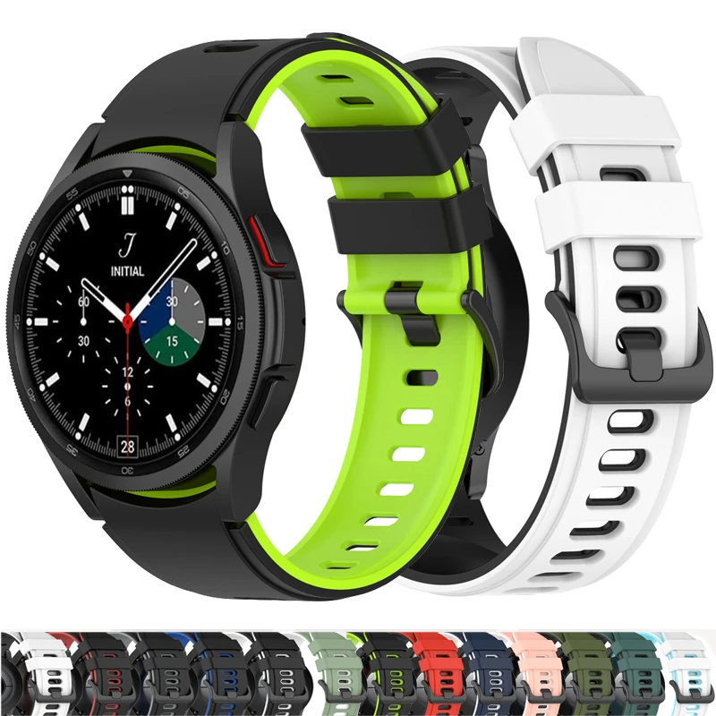 

Original Band for Samsung Galaxy watch 7/FE/5 Pro/6/4 classic 44mm 40mm Silicone sport belt bracelet correa Galaxy watch 7 Strap