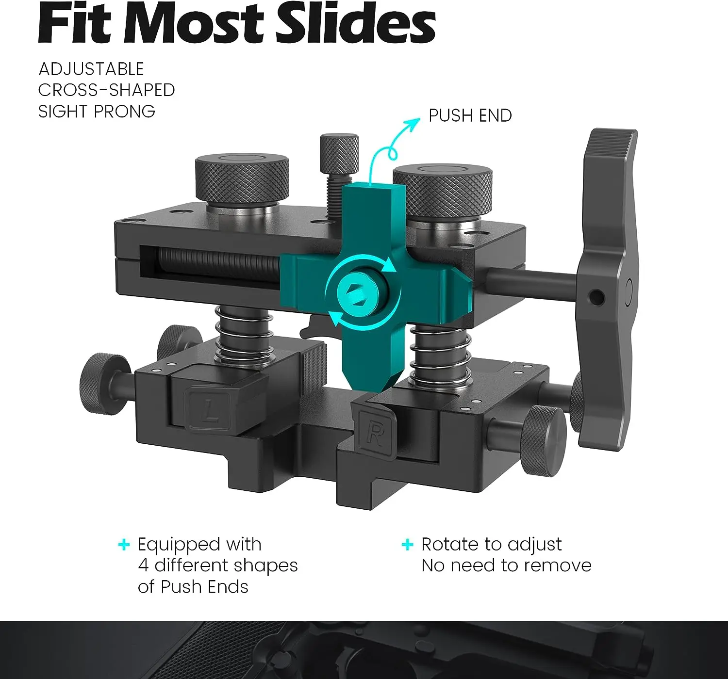 [Updated] New Model Pistol Sight Pusher Tool with Heavy-Duty Construction for Handguns Front Rear Sight Removal