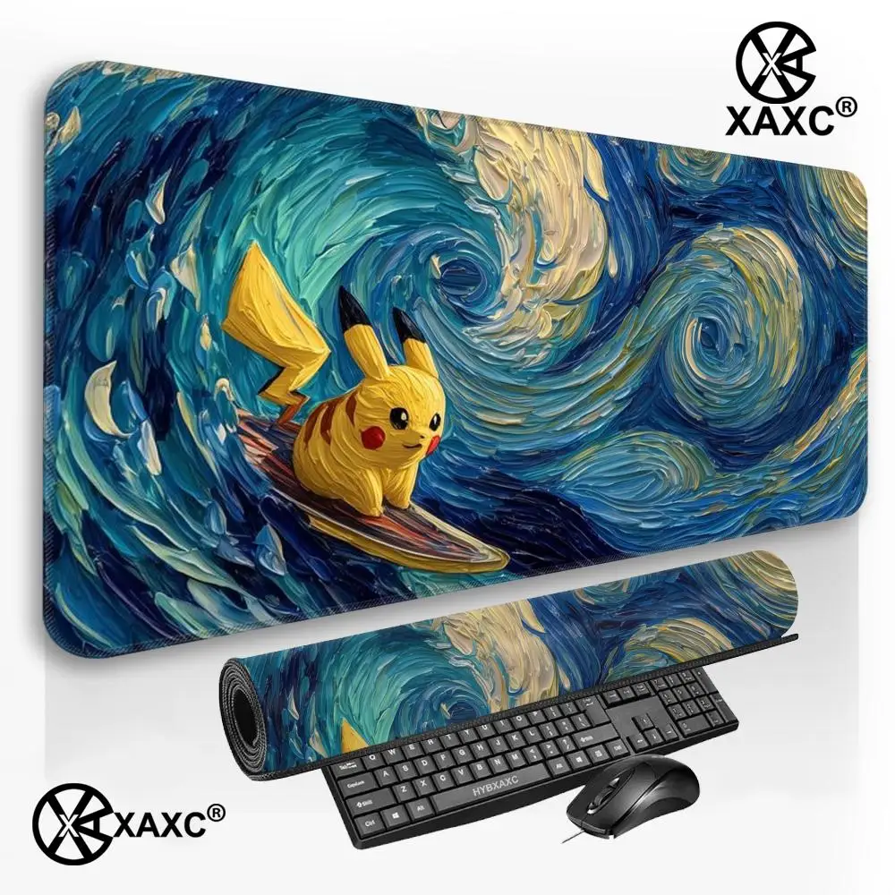 

Cute Pokemon Kawaii 1000x500mm Gaming Mouse Pad Anime Computer Mousepad Desk Mat Table Pads PC Accessories Keyboard Pad