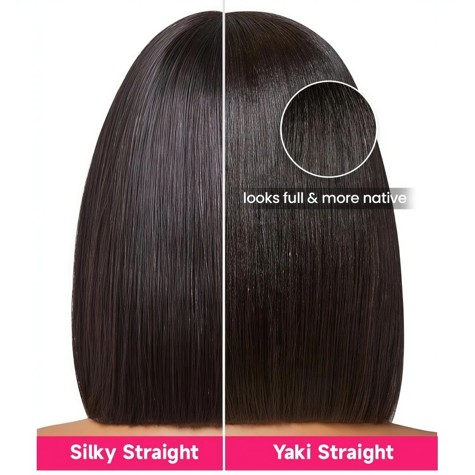 5x5 Lace Closure Wig Pull Go Yaki Straight Short Bob Wigs With Drawstring Remy Peruvian Curly Real Human Hair Wigs For Women 200% Density Daily Wear