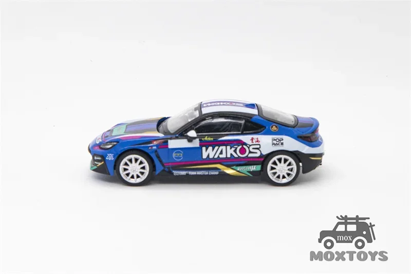 PopRace 1:64 GR86-Wakos Racing XCarToys نسخة الحزمة Diecast نموذج سيارة #2