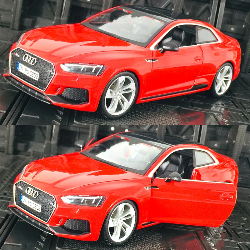 

Модель из сплава Bburago 1:24 AUDI RS5 Coupe с дверцами, которые можно открыть, подходит для коллекции и можно подарить в подарок