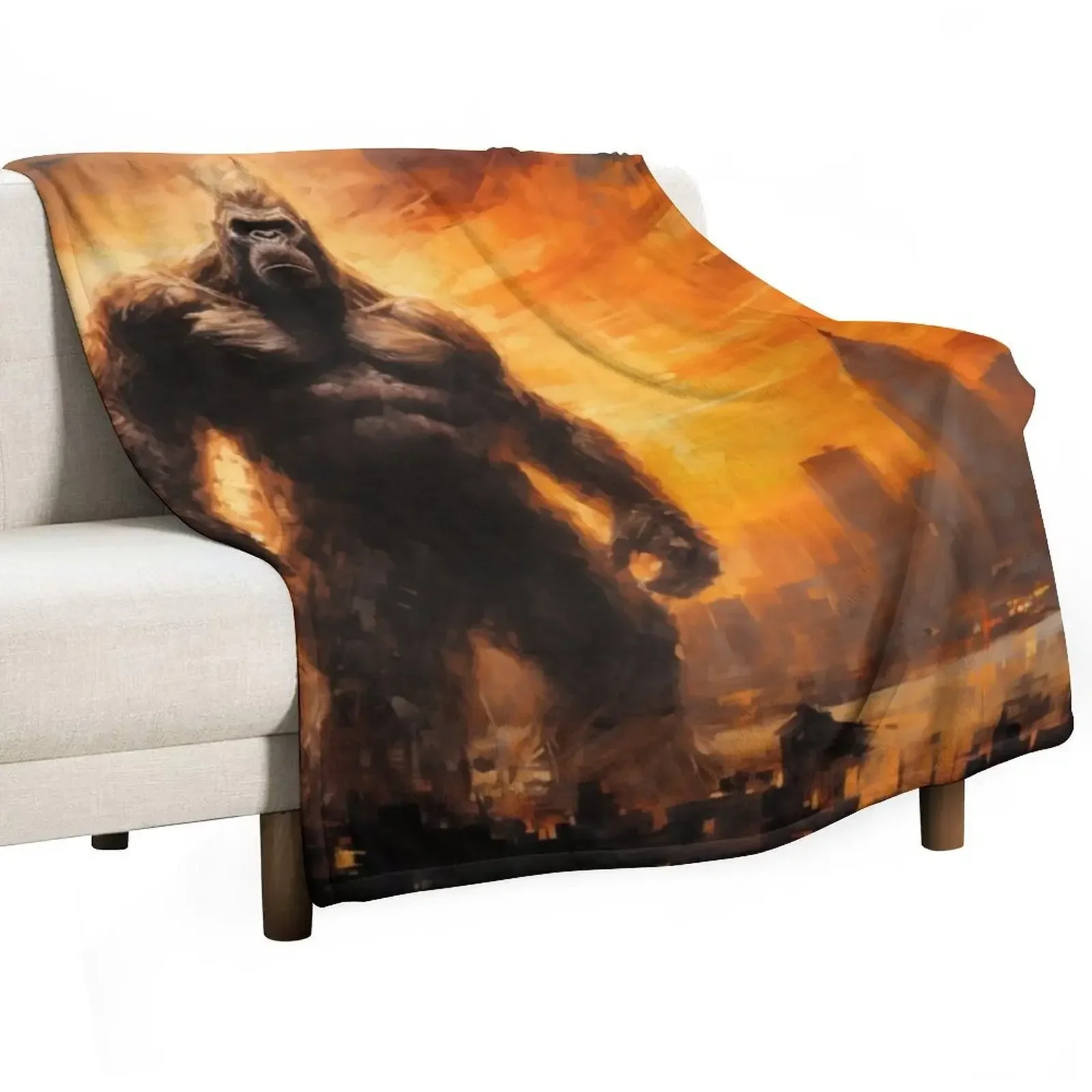 

King Kong Throw Blanket Multi Use Warm Blanket for Living Room Bedroom