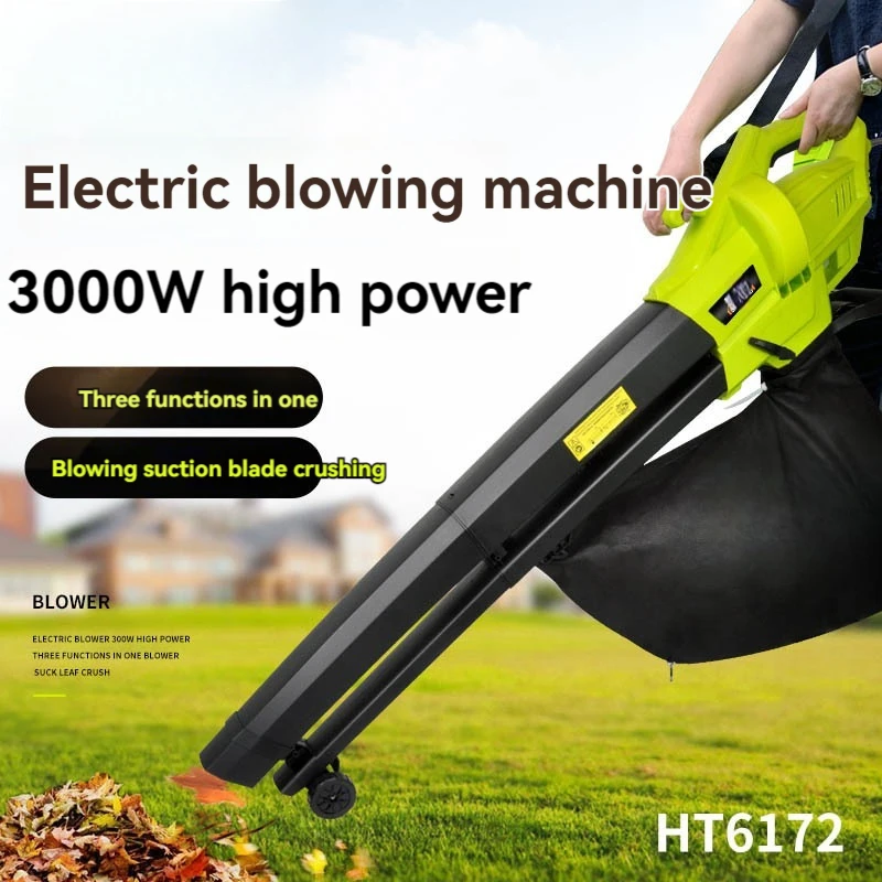 Electric Leaf Crusher Blower High-Power Collector Dust Collector High-Efficiency Blowing and Suction 3 In 1 Vacuum Dust