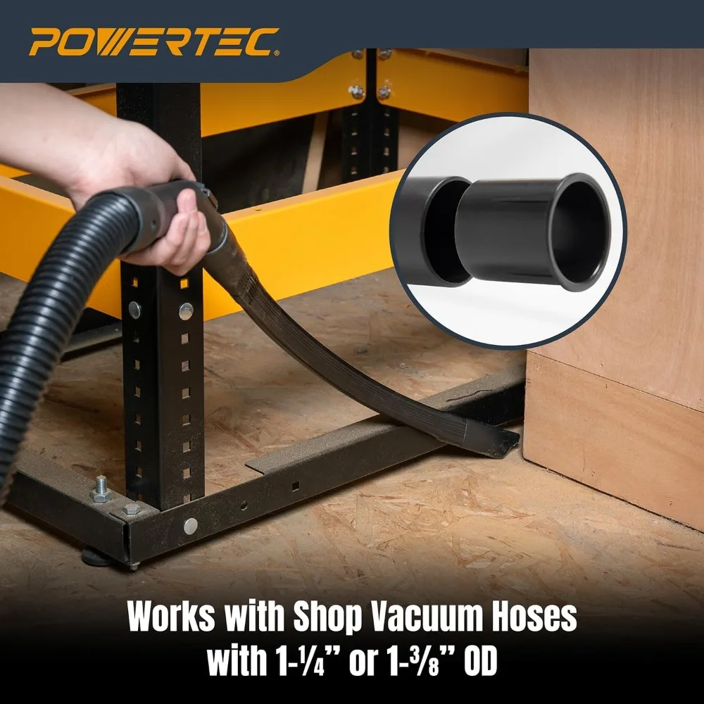 Kit de accesorios para aspiradoras en seco y húmedo de 6 piezas con herramienta para hendiduras flexible para limpieza de taller y coche