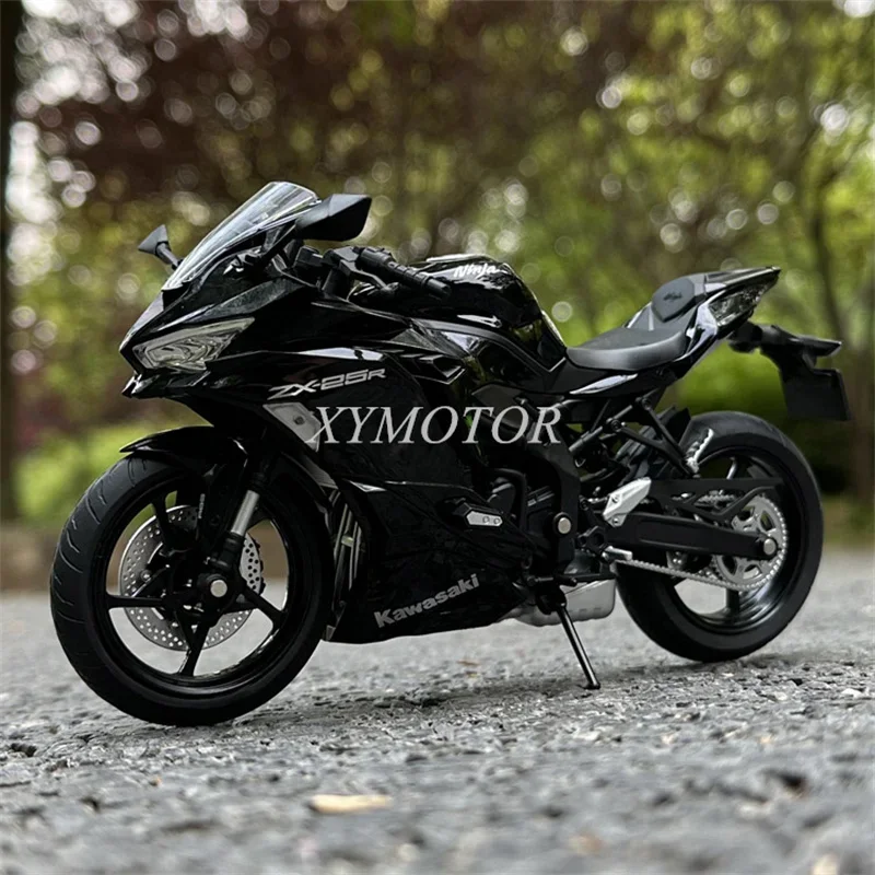 AOSHIMA-Kawasaki ZX-25R Metal Diecast Model Car, Moto Moto Brinquedos, Exibir Ornamentos Coleção, Presentes, Passatempo, 1:12