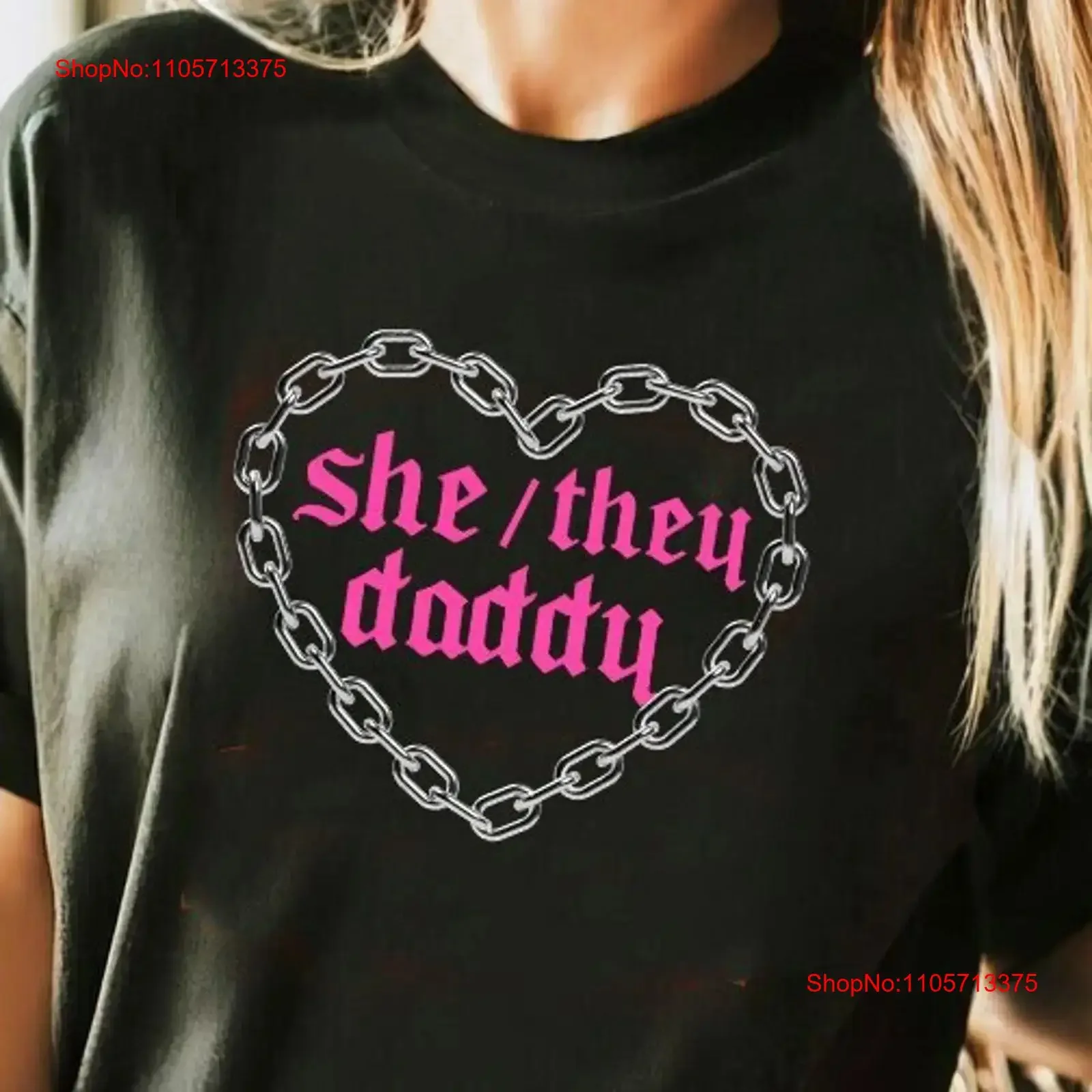 She they daddy nonbinary shirt femmes can be thems gifts pride pronouns them trans girl enby queer vintage Washed Versatile