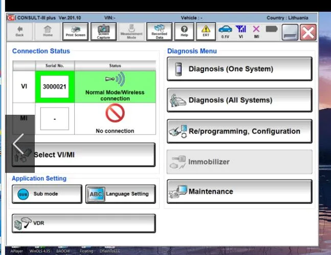 New Consult-3 Plus v201 for Ni-ssan Diagnostic Tool support programming and updating