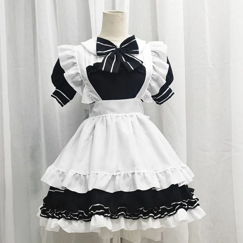 Costumes de Demoiselle d'Honneur Lolita Japonais Kawaii, Cosplay Anime, Petite Tenue de Demoiselle d'Honneur, Blouse Paysanne pour Fille Mignonne, Livraison Directe