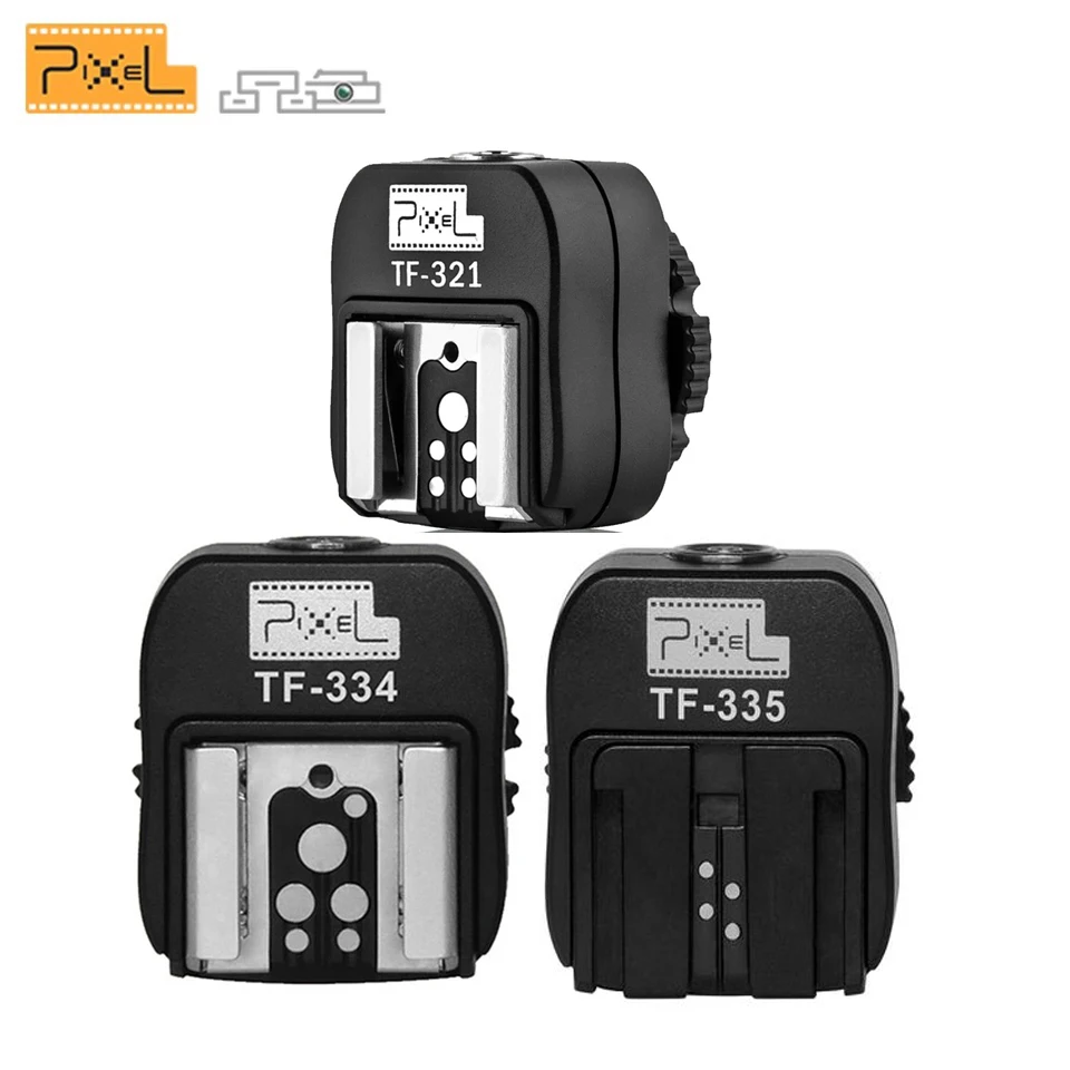 Pixel TF-321/334/335 TTL Flash Hot Shoe Hotshoe Adapter Converter For Canon sony to Canon/Nikon Camera Controller Cord
