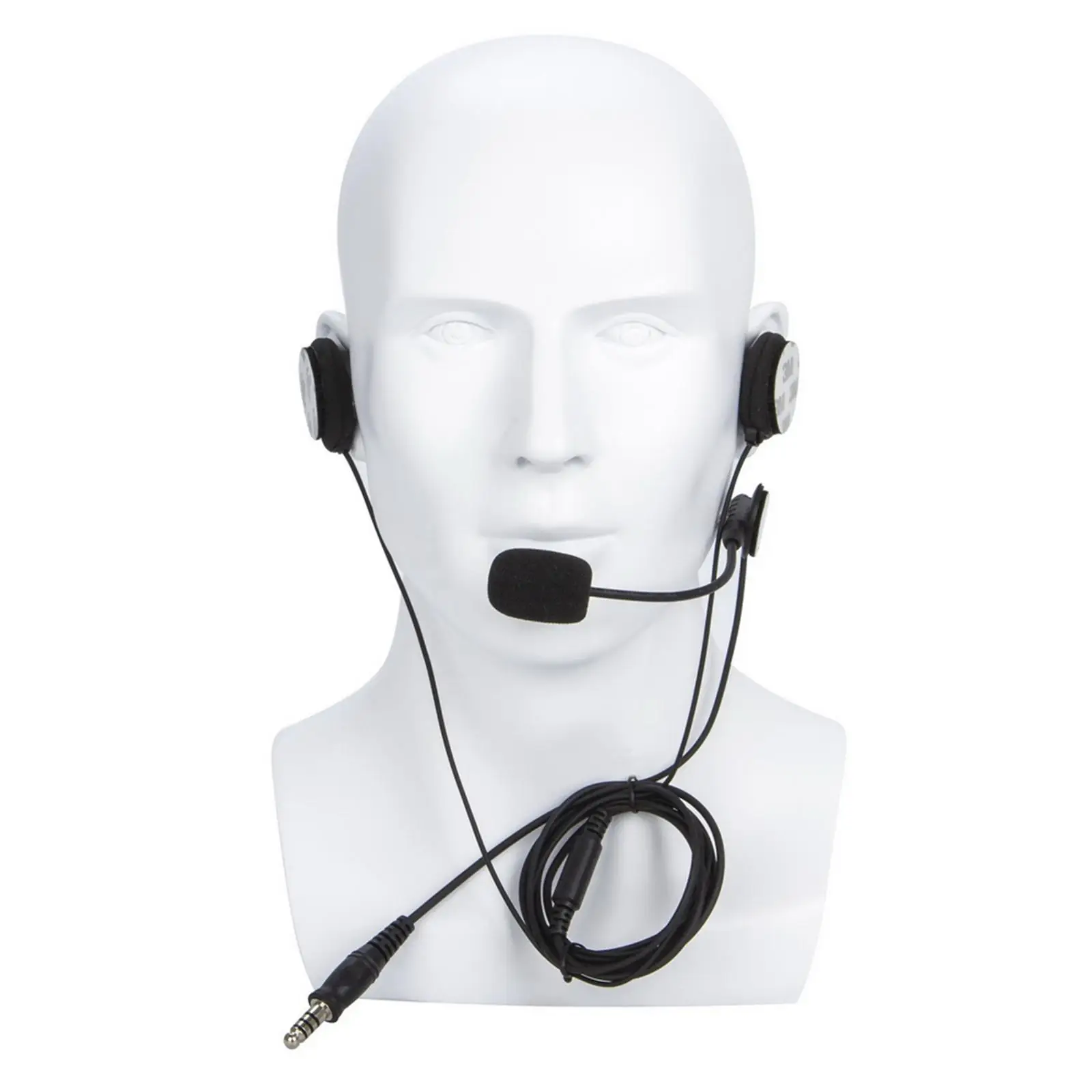 

Гарнитура для рации, прочные две динамики, профессиональные аксессуары с микрофоном, двусторонняя радиогарнитура для 3207, UV5R, UV5RA