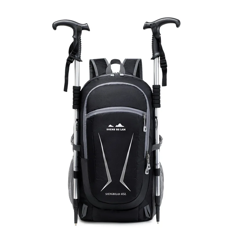 Hochwertige, neueste, leichte Wandertasche, 45 l, große Kapazität, Outdoor-Reisetasche, faltbarer Reiserucksack, Laptop