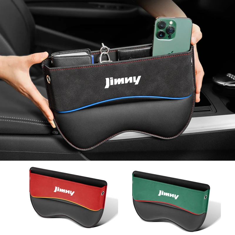 

Car Seat Gap Organizer Seat Side Bag Reserved Charging Cable Hole For Suzuki Jimny auto Multifunction Seat Crevice Storage Box