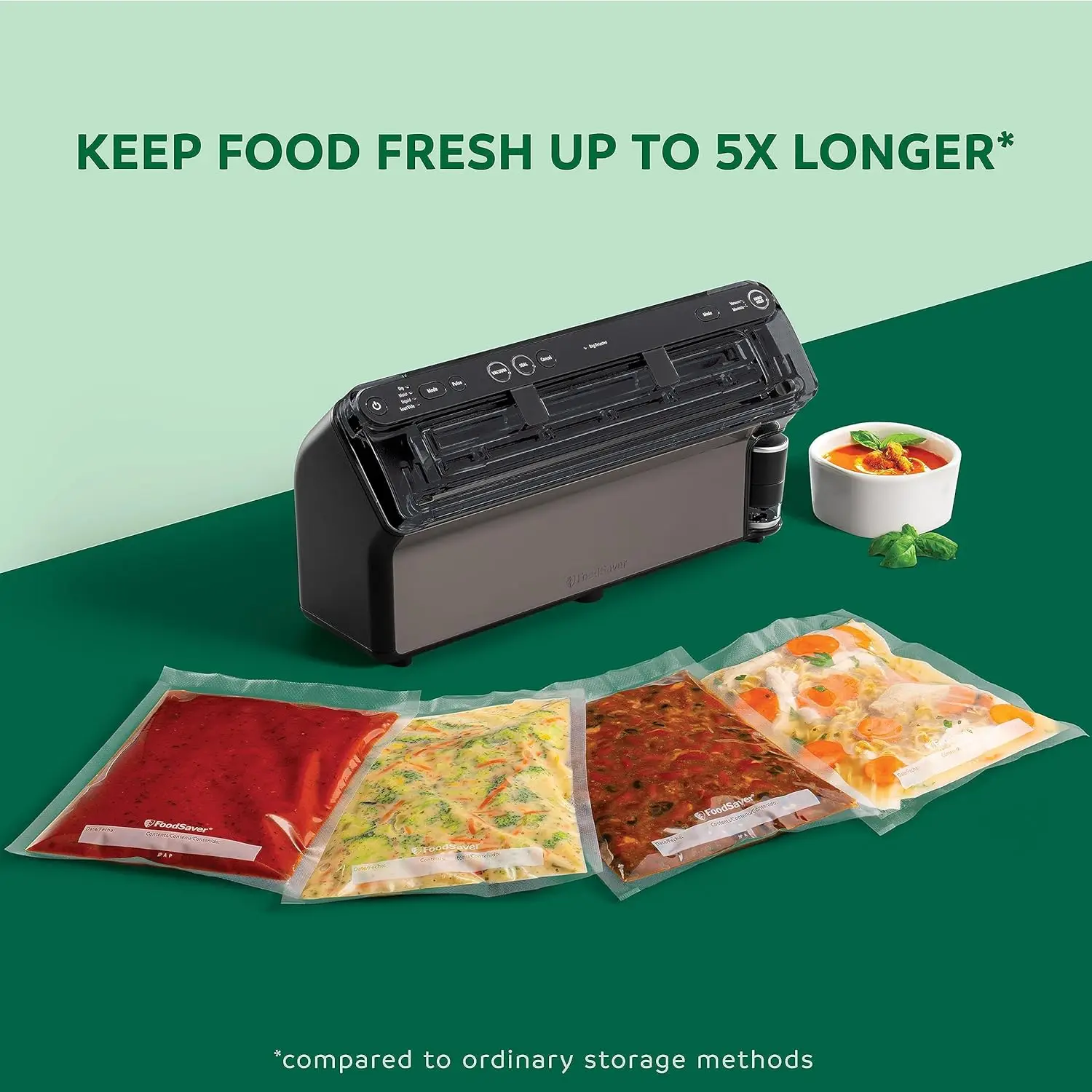 FoodSaver Elite All-in-One Liquid+ Vacuum Sealer with Bags