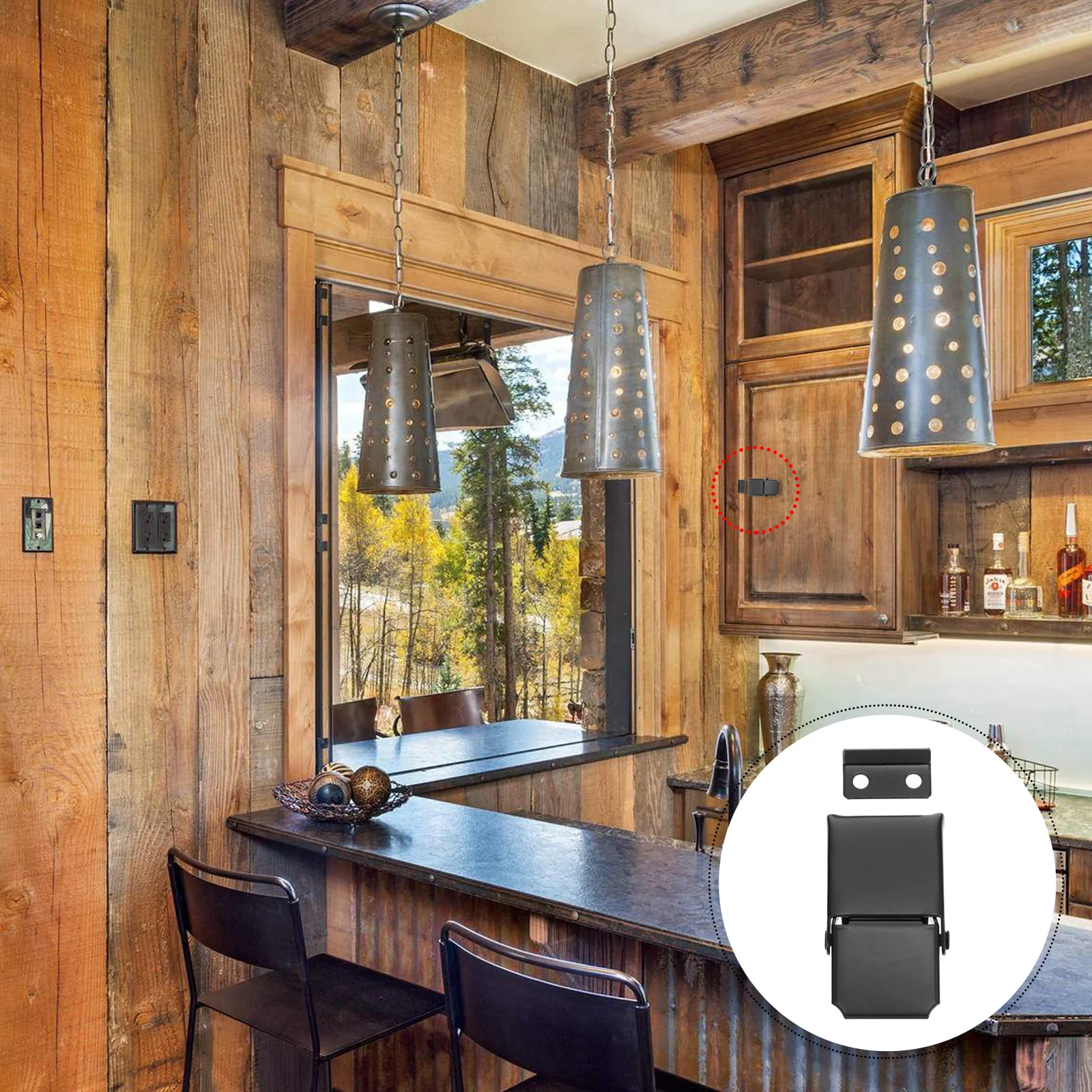 2Pcs Heavy Duty Buckle Stainless Steel Storage Box Lock with Toggle Hasp for Tool Boxes Cabinets Security Catch