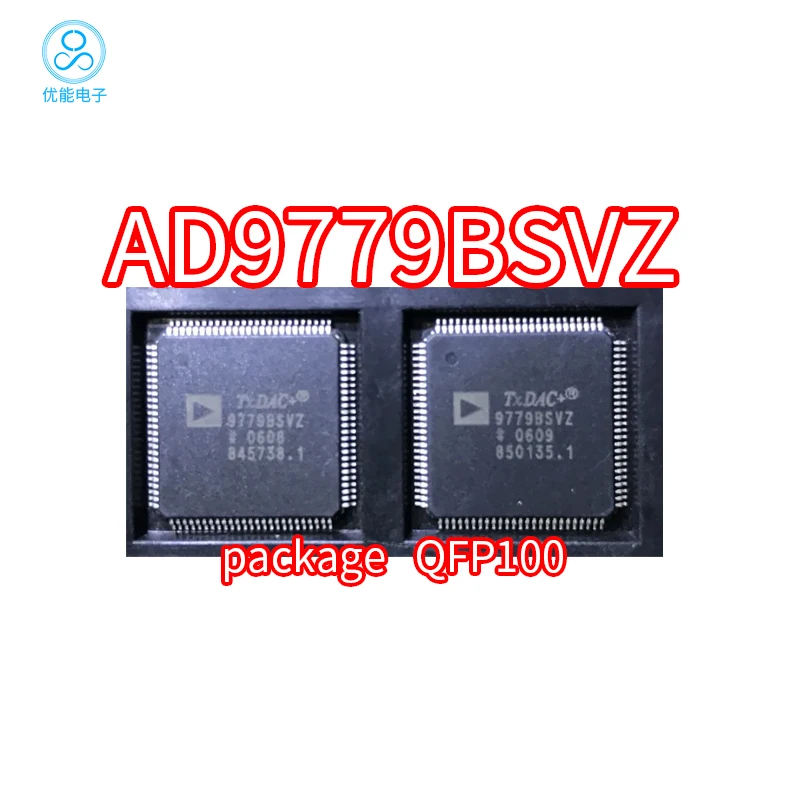 

Imported chip AD9779BSVZ AD9779BSV package TQFP-100 analog-to-digital converter chip