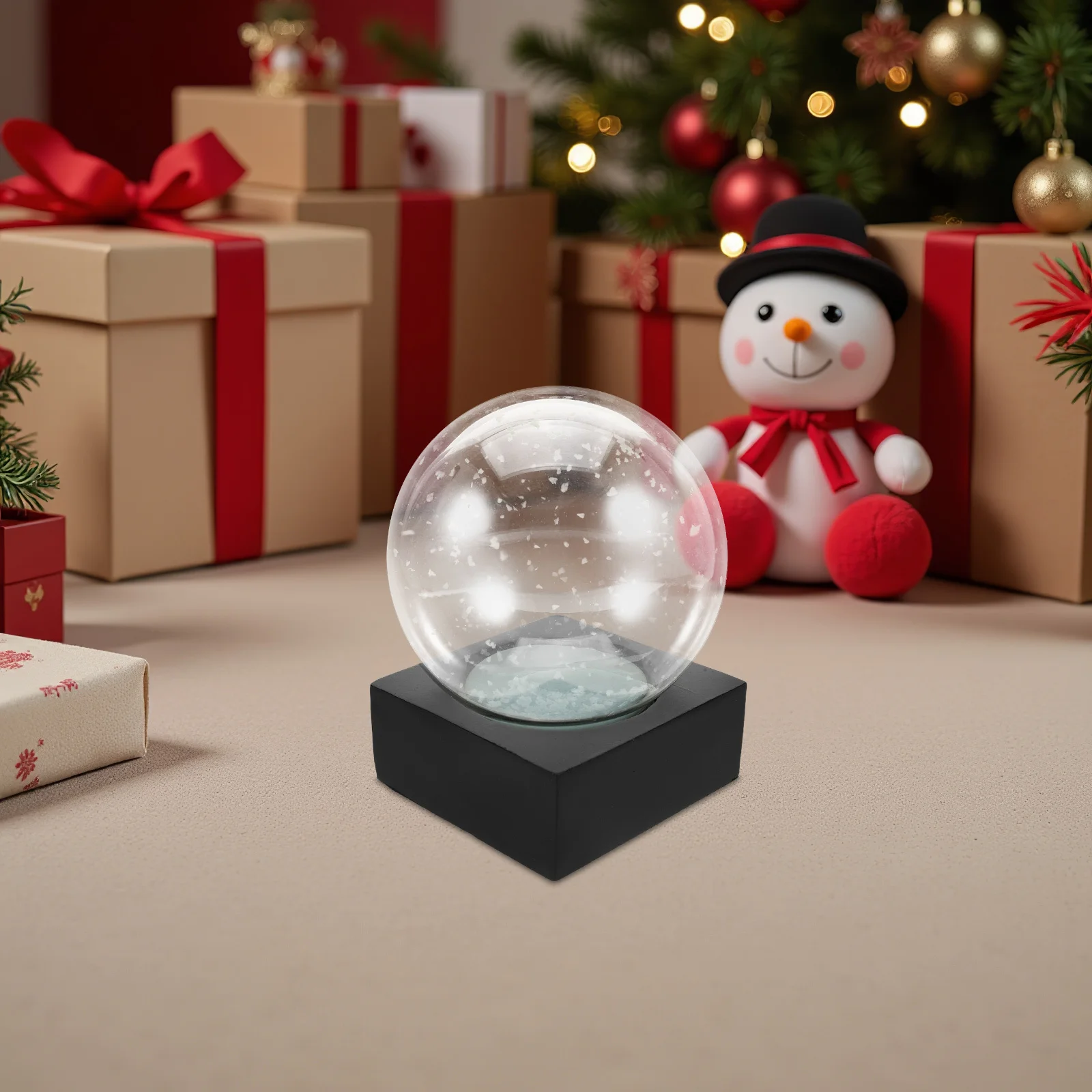 

Glass DIY Snow Globe Clear Dome Sturdy Resin Base Build Your Own Holiday Snow Globe Kit Christmas Decoration Wedding Favor
