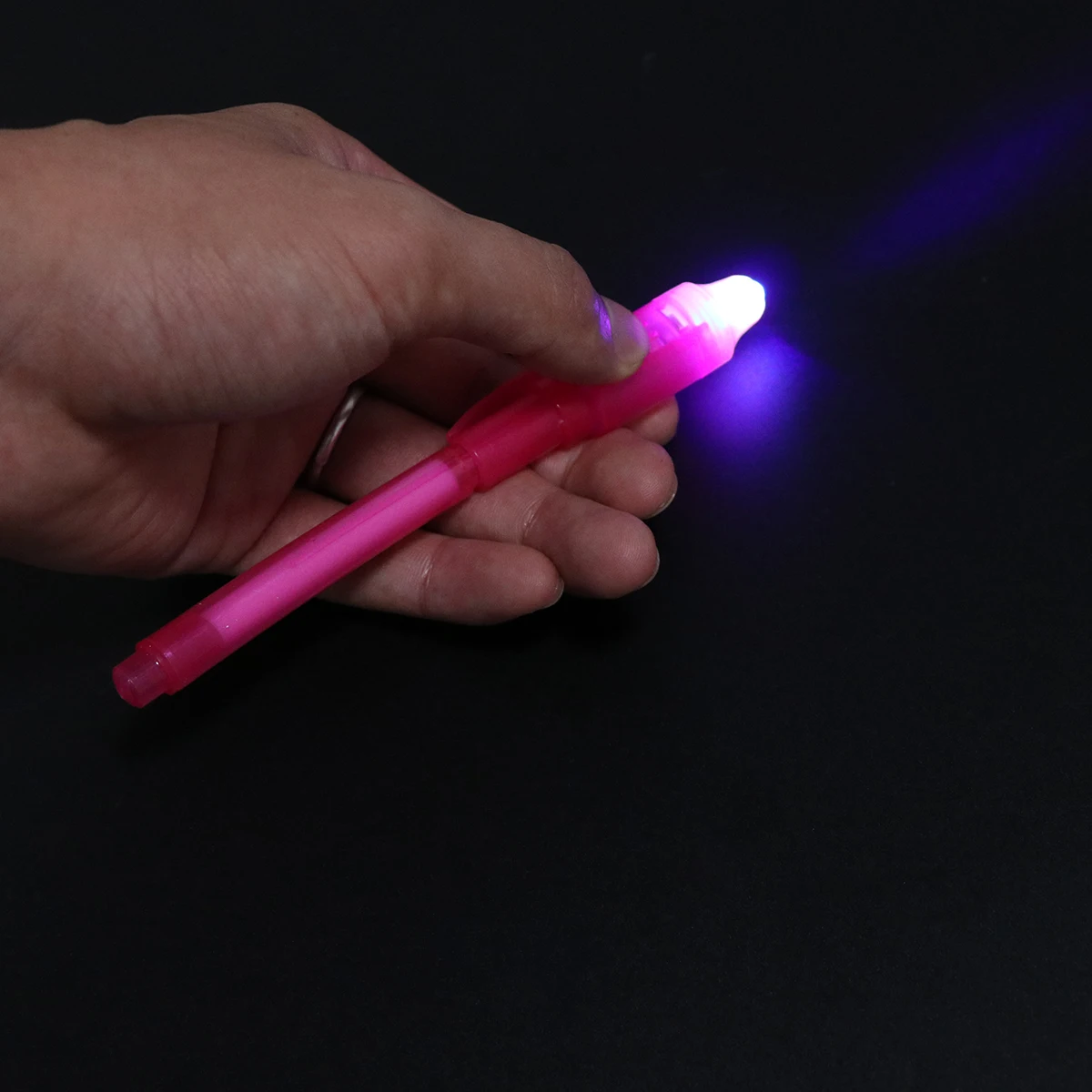 

7pcs Creative Stationery LED Highlighter Pen 2 In 1 UV Black Light Combo School Office Drawing Invisible Ink Pen