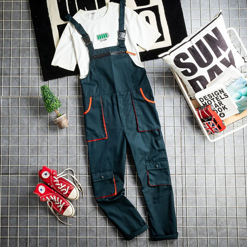 

Рабочие комбинезоны прямого кроя, свободные, в уличном стиле, больших размеров, для пар, повседневные брюки для молодежи, активного отдыха