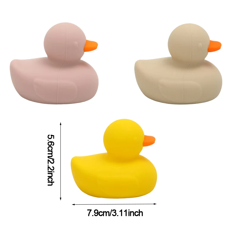 EIBYCIDY 水遊びおもちゃ 可愛いアヒル型 キッズ ベビー シリコン製お風呂おもちゃ BPAフリー 幼児向け楽しいお風呂遊び 浮かぶおもちゃ 赤ちゃんへのプレゼント