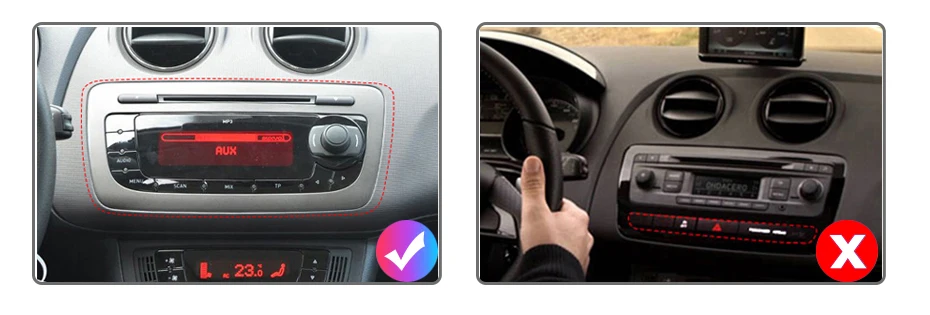 Junsun Kabelloses Carplay Android Auto Autoradio für Seat Ibiza 6J 2009-2013 GPS Intelligente Systeme Stereo Multimedia Autoradio – Detail 2