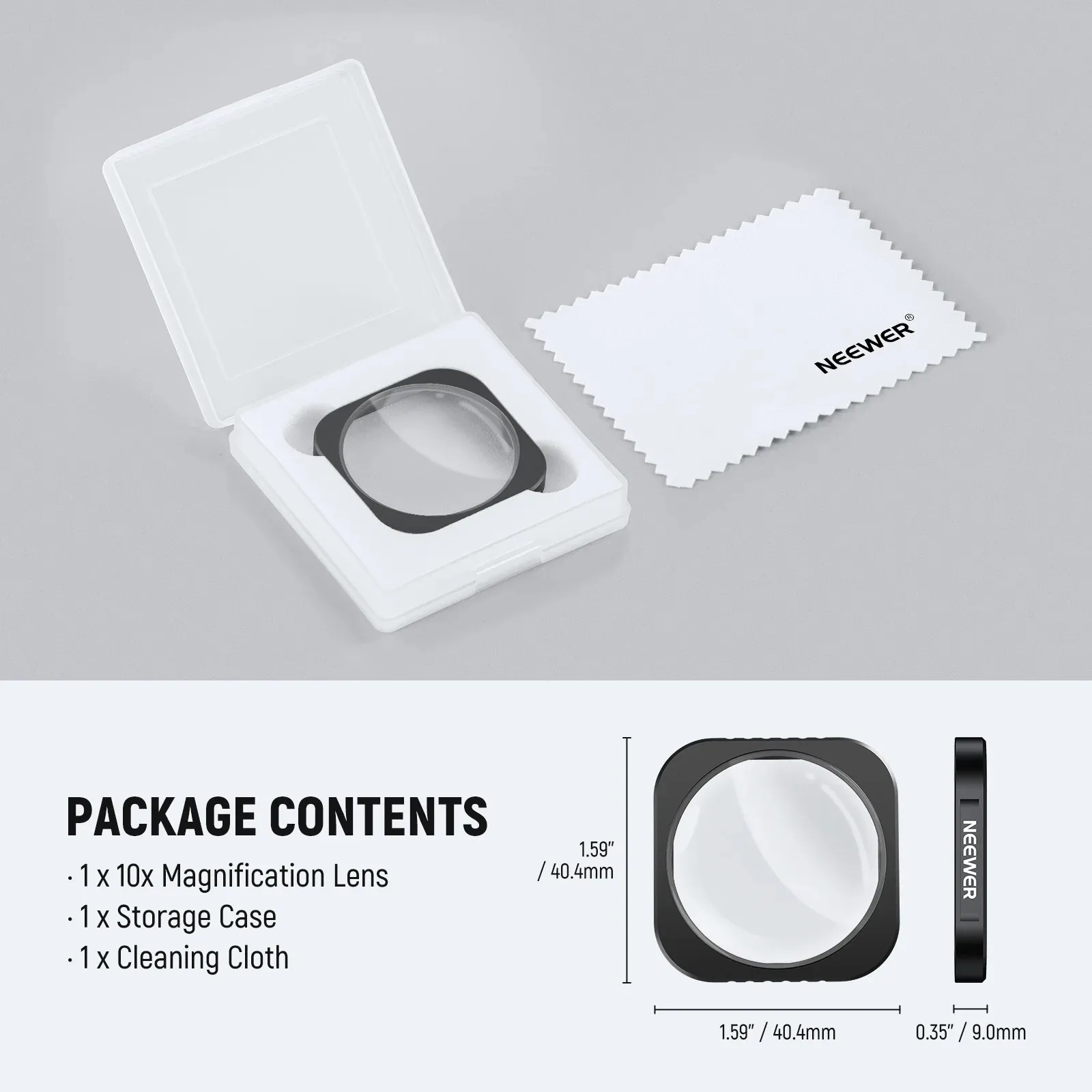 Obiektyw makro NEEWER FL-C40 10X do Insta360 Ace Pro/Ace Pro 2 — zdjęcie produktu 6