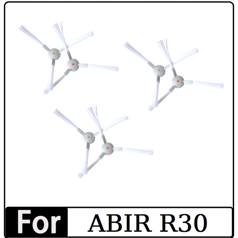 6PCS Spare Parts For ABIR R30 Robot Vacuum Cleaner Washable Side Brush Household Cleaning