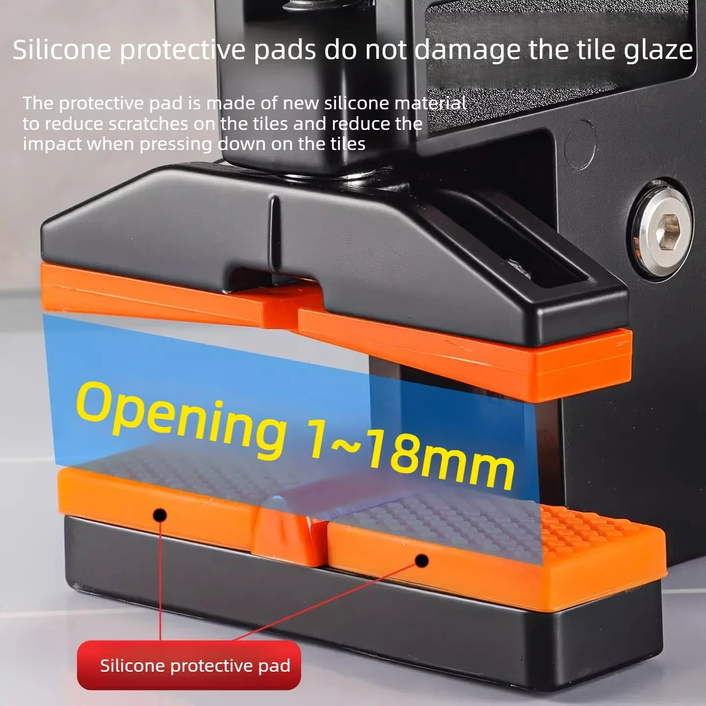Heavy Duty Tile Breaking Pliers Manual Tile Cutter Aluminum Construction Rubber Coated Handles for Home Renovation Projects