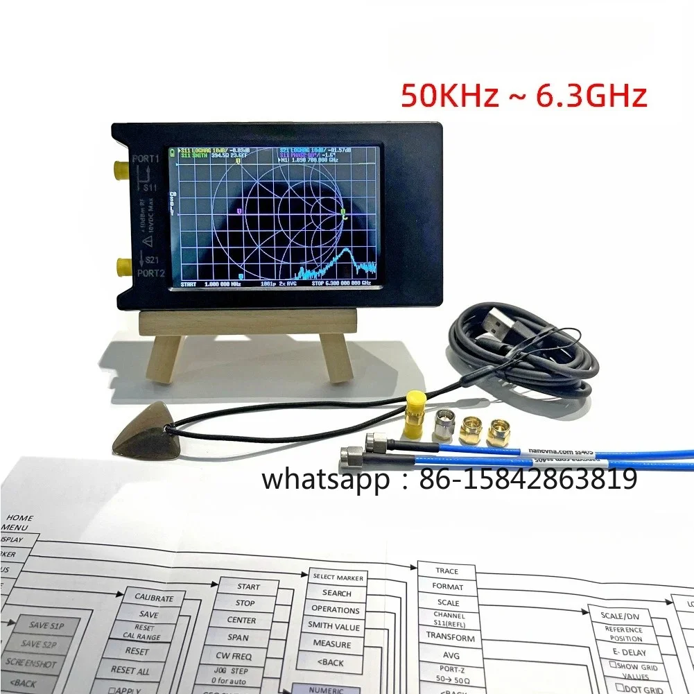 4 Inch 2.8 Inch 6G Vector Network Analyzer NanoVNA V2 V3 Upgrade VNA