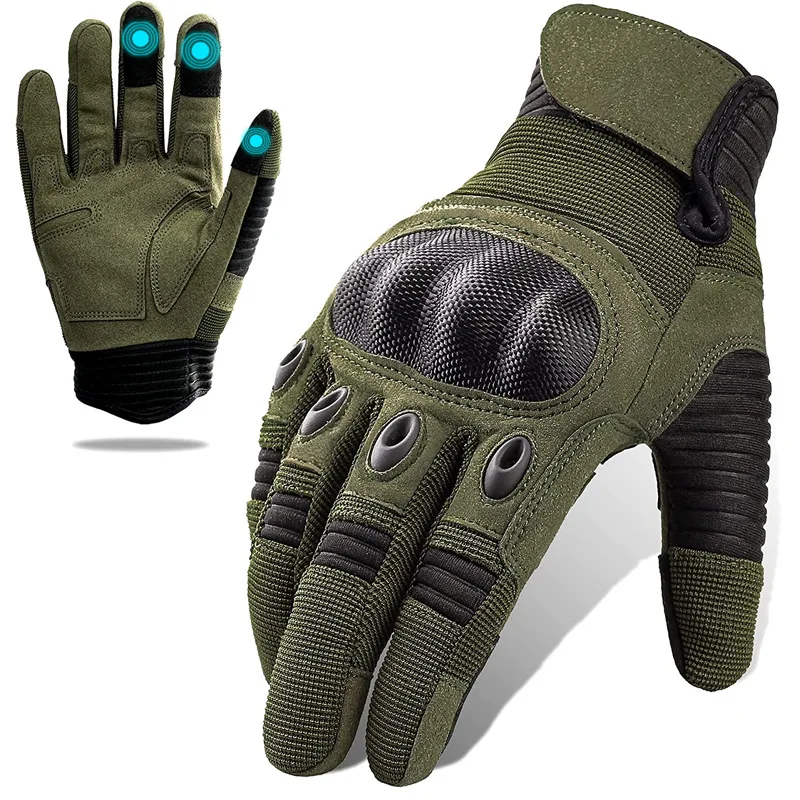 Touch Screen Tactical Gloves Outdoor Cycling Sports Hiking Camping Airsoft Combat Bicycle Hard Shell Anti-skid Gloves