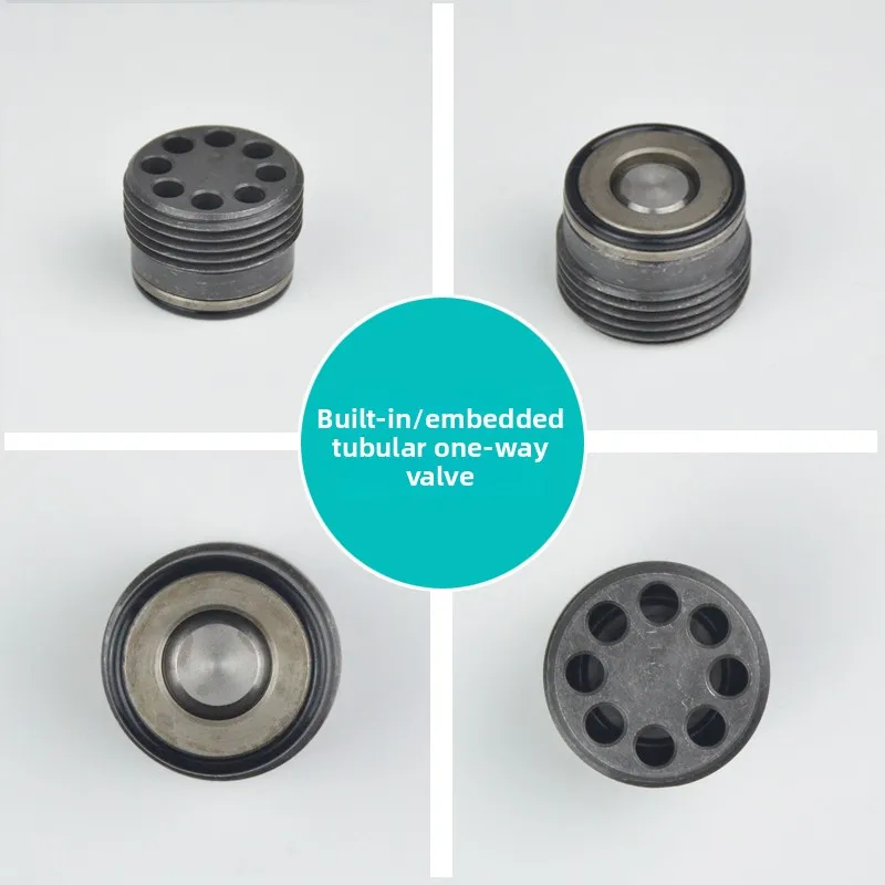 Built-in Threaded Cartridge Check Valve BSP G1/4 G3/8 G1/2 G3/4 Hydraulic Button One Way Non Return Valve for Manifold Cylinder