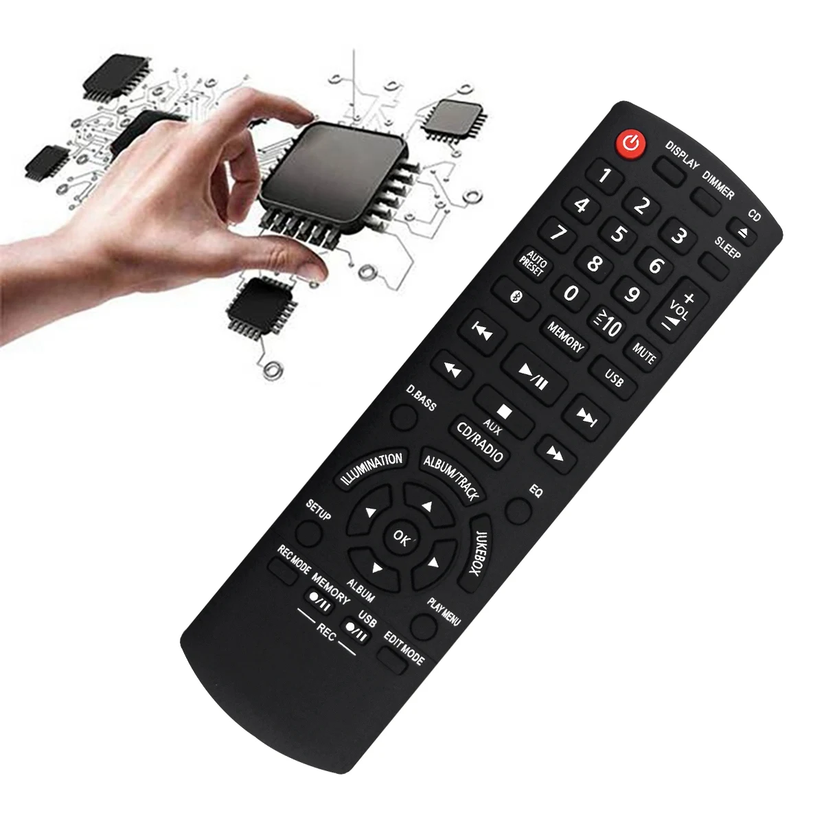 Replace N2QAYB001094 Remote for Panasonic SA-AKX900 SCAKX300 SA-AKX400 SA-AKX550 SA-AKX500 SA-AKX600 BT CD Stereo System DY