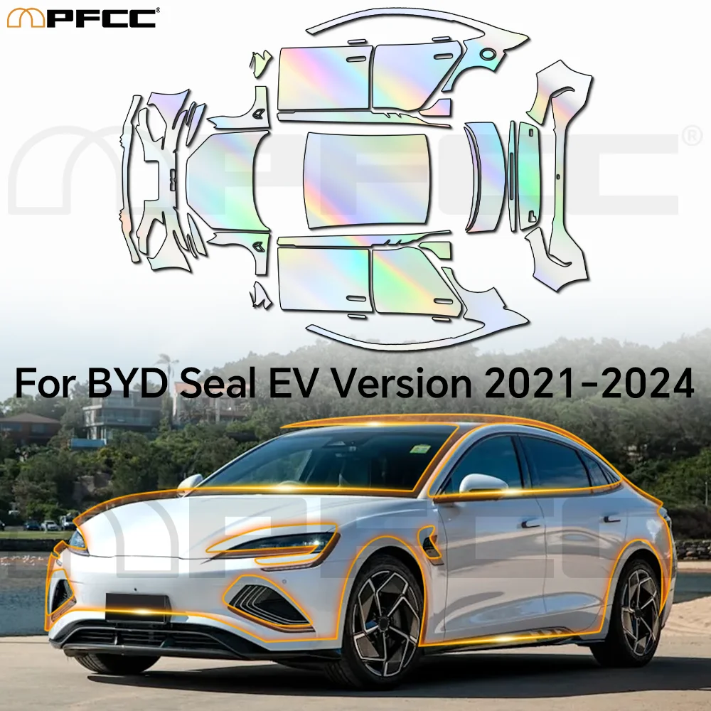 9Mil For BYD Seal EV Version 2021-2025 Paint Protection Film TPU Scratch Resistant Precut Full Vehicle Transparent Invisible Kit