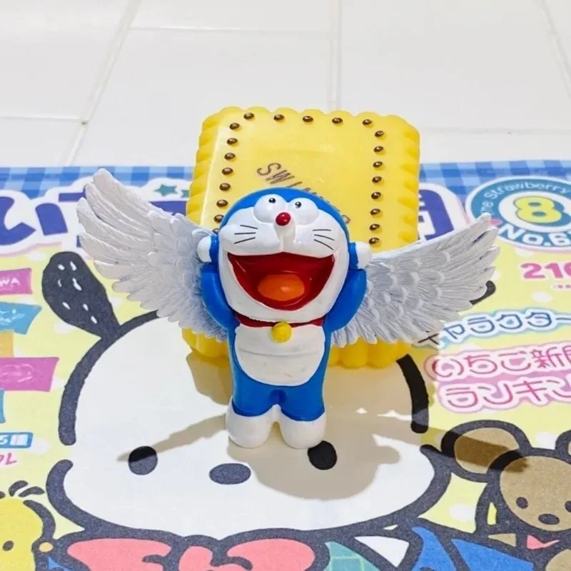 6 قطعة الملاك عبقور الشكل أنيمي الطرفية جلجل القط الكرتون لطيف الإبداعية شخصية نموذج حلية هدية عيد ميلاد بالجملة