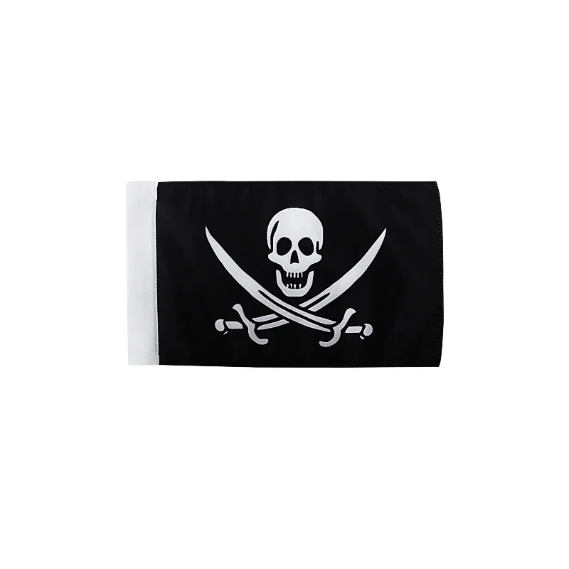 For Honda Yamaha Harley Suzuki BMW Motorcycle Sleeve Double Side Luggage Rack American Nation Flag Pirate Skull Flag Universal