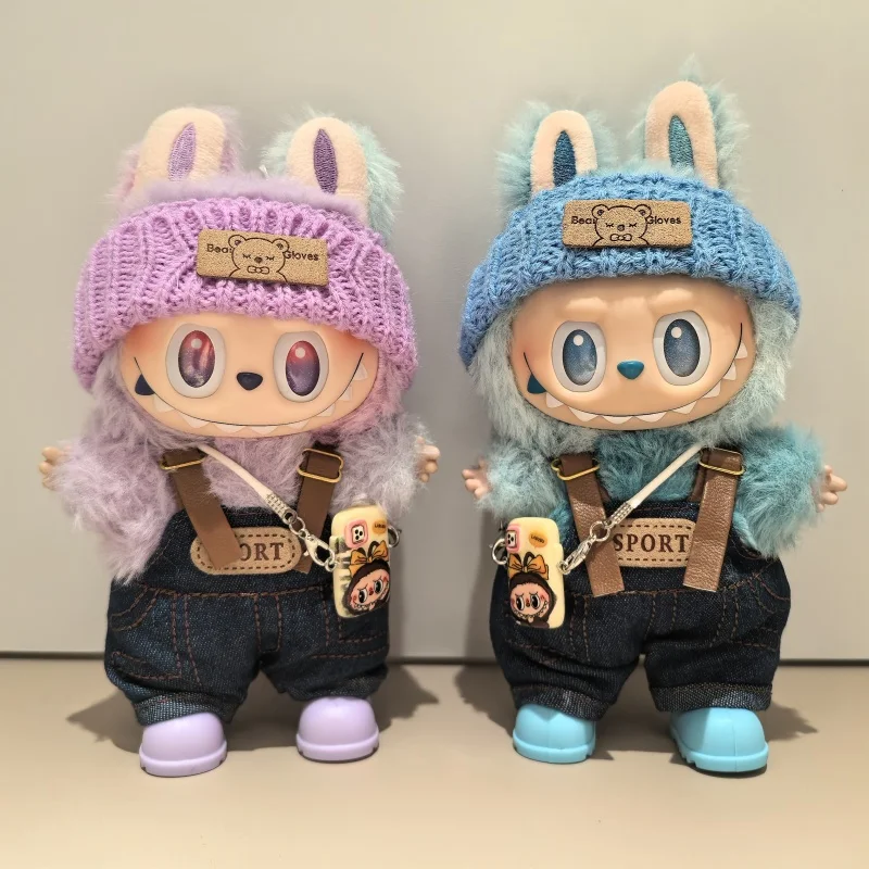 

Новинка для куклы Labubu, одежда V1 V2 V3, поколение, высокоэнергетическая одежда Labubu, комбинезон, праздничный подарок, Labubu с аксессуарами, без куклы