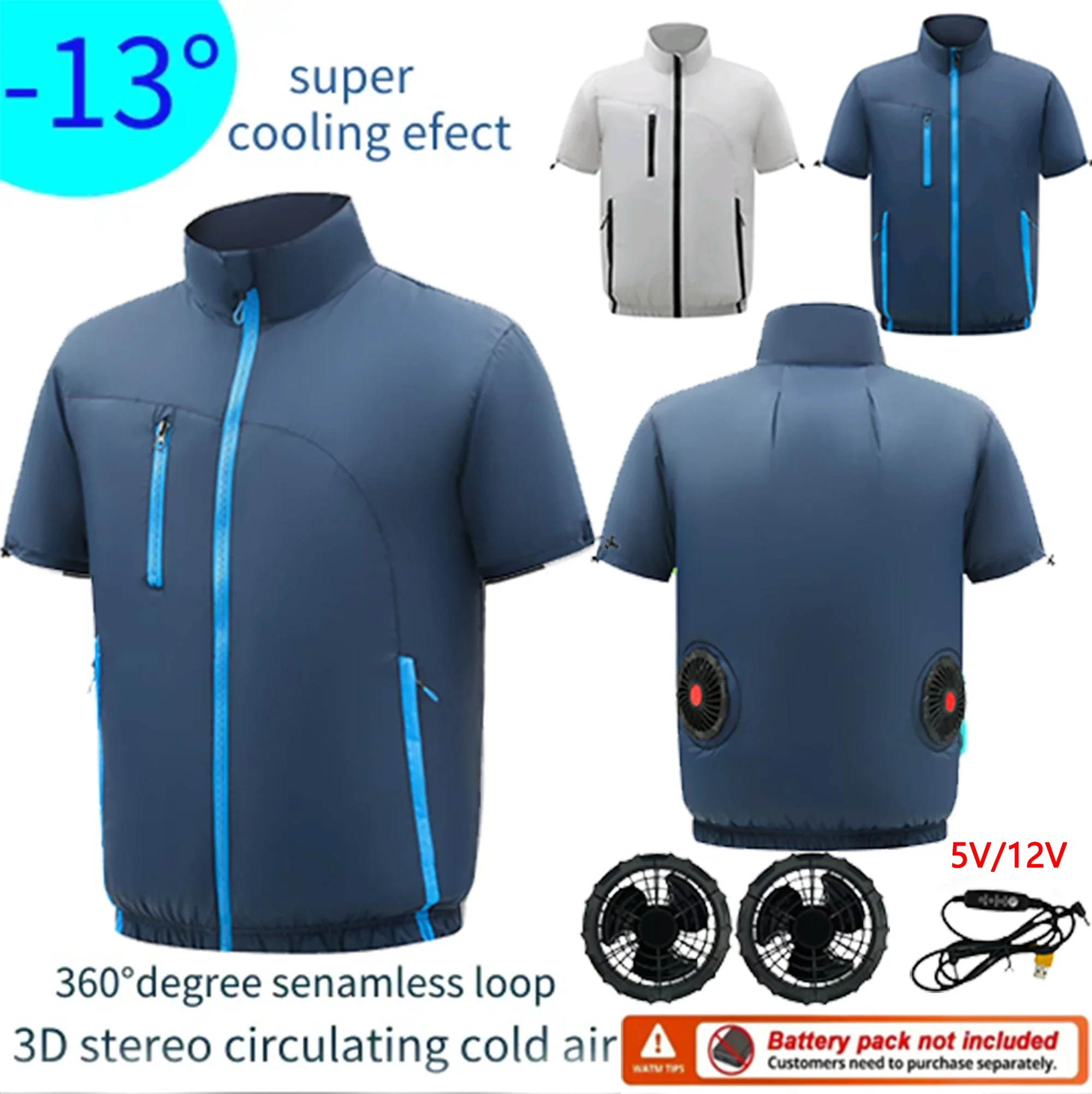Summer Cooling Jacket Air Conditioning Suit With Fan Outdoor Construction Welding Workshop Labor Protection Workwear Unisex