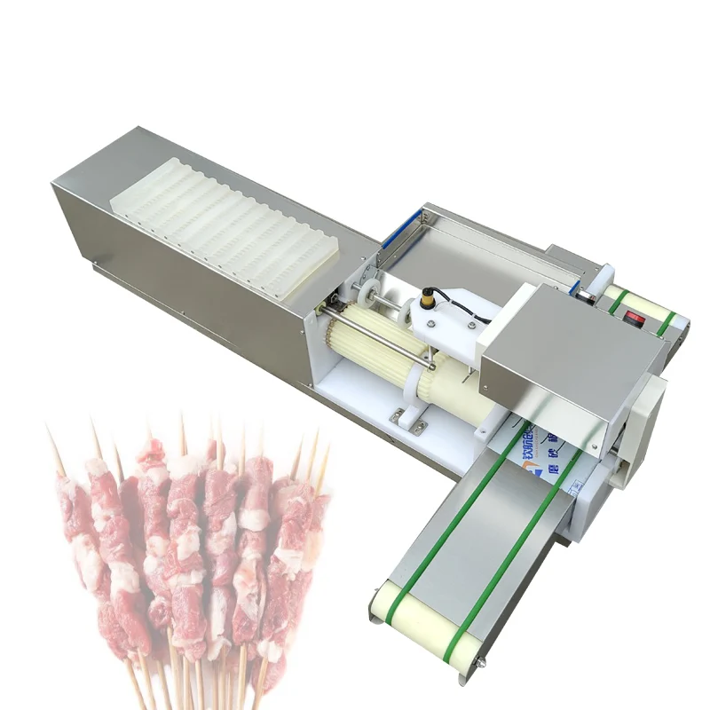 Automatic Electric Lamb Skewer Machine Customized Meat Skewer Machine Satay Meat Skewer Threading Machine