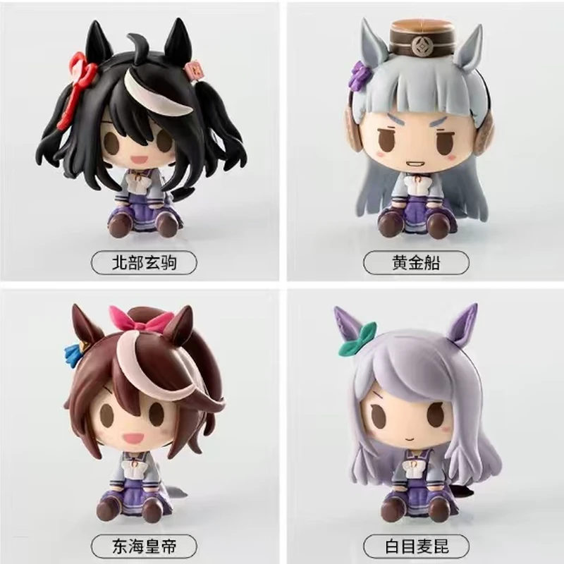 PrettyDerby GoldShip شخصيات الحركة الصغيرة لطيف الهيكل سطح المكتب الحلي الزينة تمثال أطقم منمذجة مفاجأة Otaku اللعب الهدايا