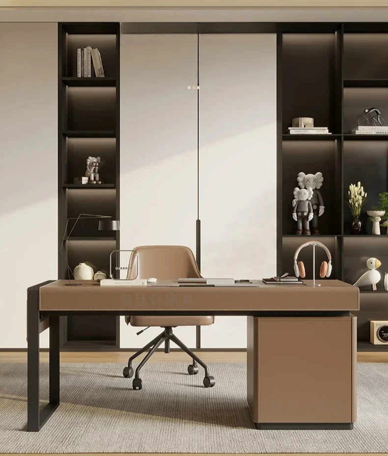 

Italian minimalist desk, modern minimalist study desk, light luxury and advanced sense, computer desk