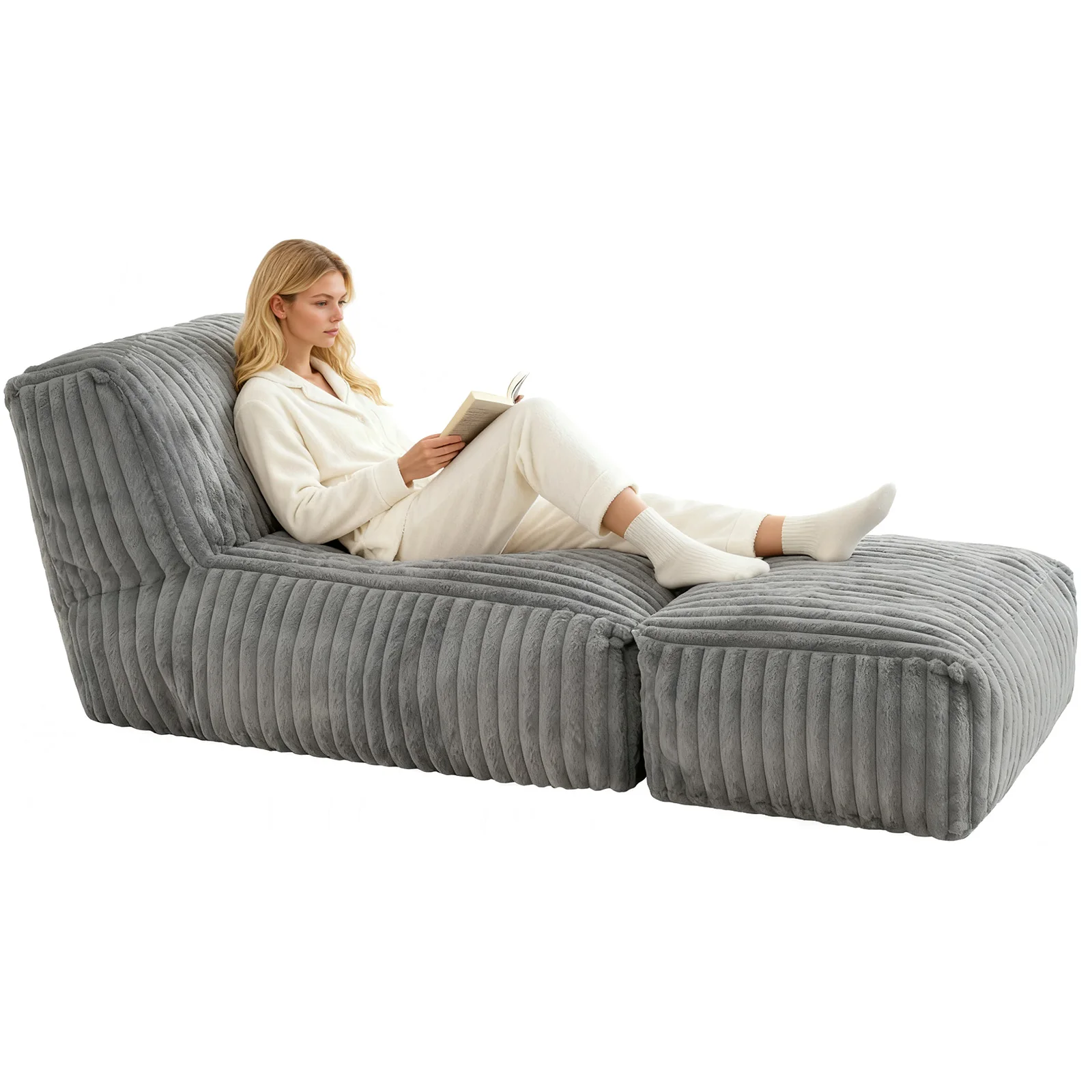 Slaapbank voor luie mensen, relaxfauteuil, balkonfuton, tatami-kamer, slaapkamer, woonkamer, eenpersoons vrijetijdsbank. Multi-scene re